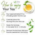 Premium Ginger Tea Bags, 100% Natural & Pure from Ginger Roots, Ginger Tea, Ginger Herbal Tea. Ginger Tea. No Sugar, No Caffeine, No Gluten, Vegan. - FreshDrinkUS - Natural and Premium Herbal Tea