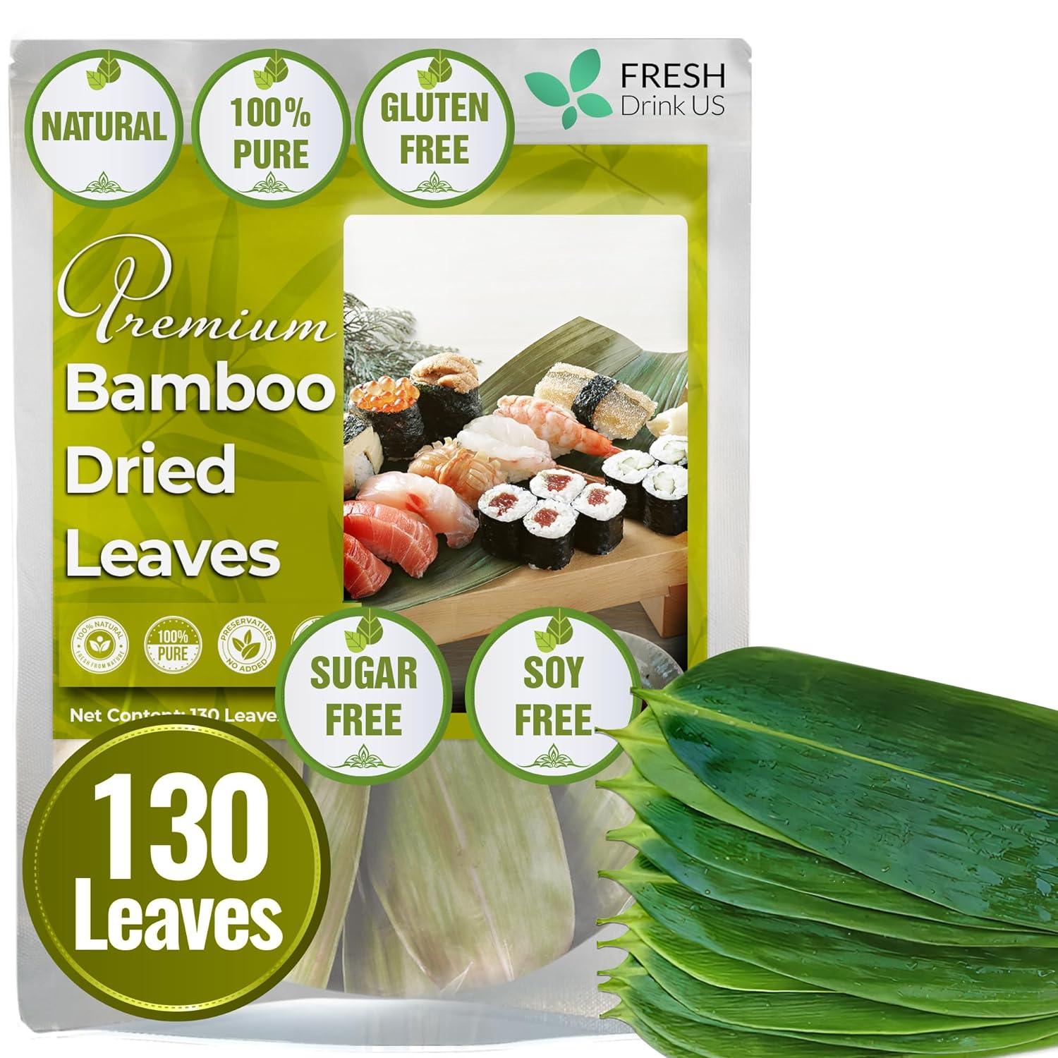 Dried Bamboo Whole Leaves, Organic, Non GMO, Sugar Free, Gluten Free