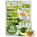 Natural Avocado Whole Leaves Dried, Tea Bags, 100% Pure from Avocado Leaves, Avocado Leaf Tea, Hojas de Aguacate Seca, No Additives, No Caffeine, Vegan - FreshDrinkUS - Natural and Premium Herbal Tea