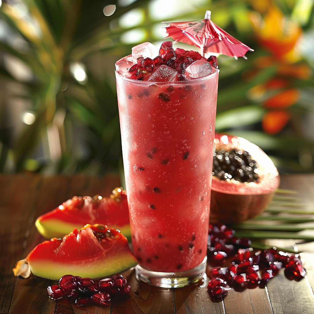 Beat the Heat with a Refreshing Tropical Hibiscus Smoothie!