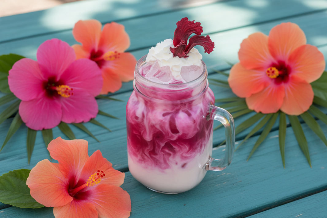 Hibiscus Iced Tea Latte – A Beautiful & Refreshing 5-Minute Homemade Recipe