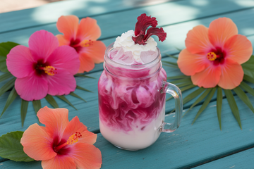 Hibiscus Iced Tea Latte – A Beautiful & Refreshing 5-Minute Homemade Recipe