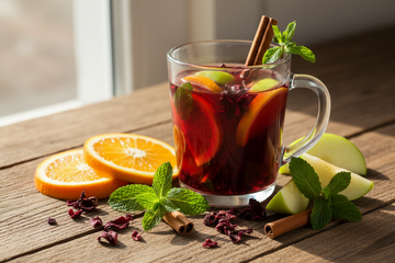 Orange Apple Mint Cinnamon Hibiscus Tea – A Vibrant, Antioxidant-Rich Herbal Drink