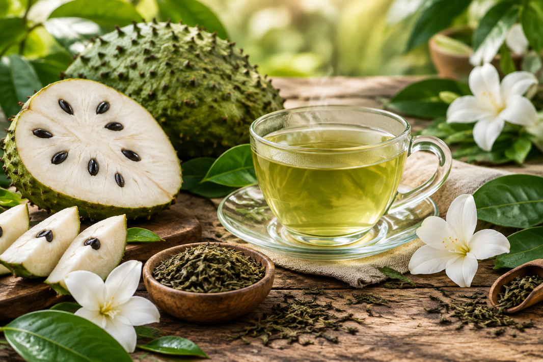 Soursop Green Tea: Calm in a Cup