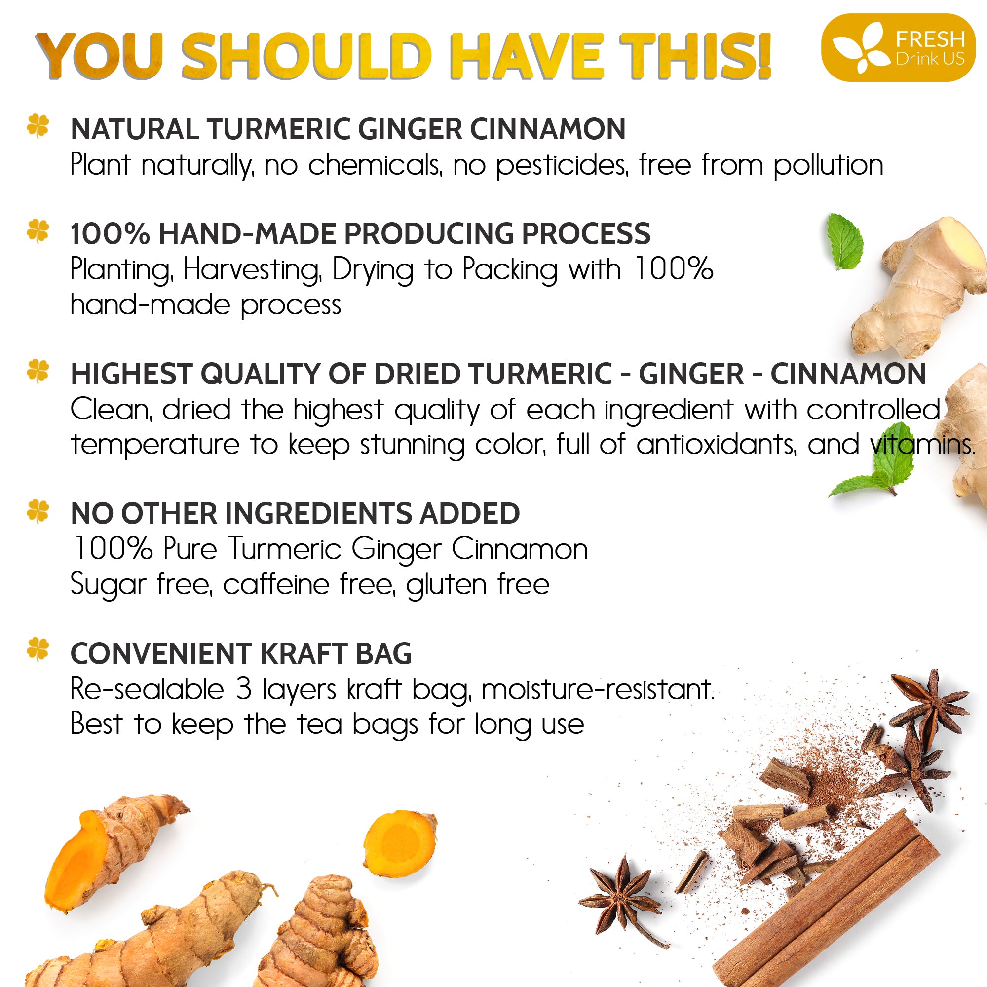 turmeric and cinnamon for plants Organic Turmeric Ginger Cinnamon Tea