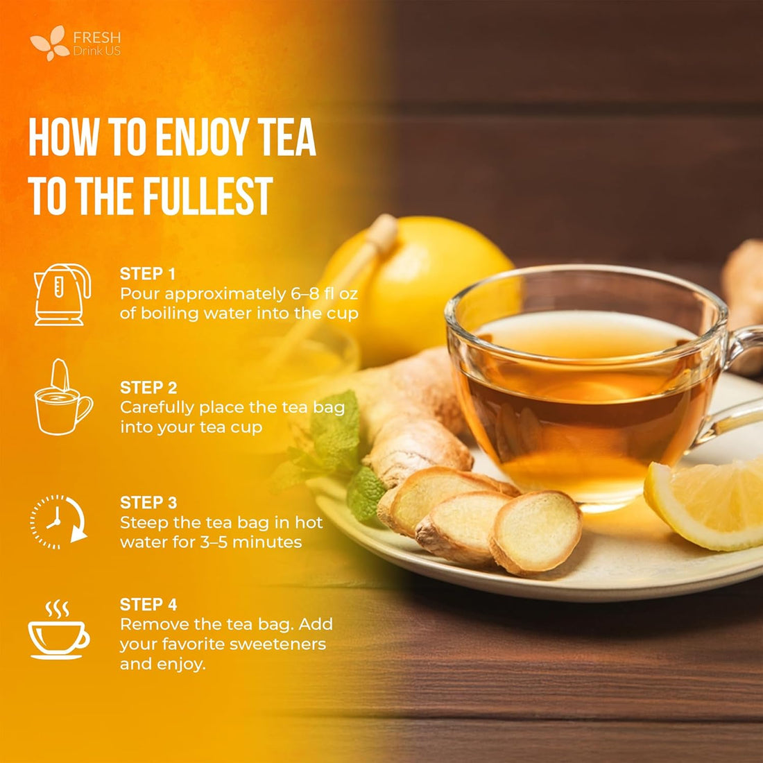 3-Tea Daily Detox & Balance Herbal Tea Kit for Clean Routine, Refresh & After-Meal Comfort