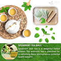 Spearmint Tea Bags, 100% Natural & Pure Spearmint Leaves. Loose Leaf Spearmint Herbal Tea. Spearmint Leaf Tea. No Sugar, No Caffeine, No Gluten, Vegan. - FreshDrinkUS - Natural and Premium Herbal Tea