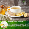 Premium Ginger Tea Bags, 100% Natural & Pure from Ginger Roots, Ginger Tea, Ginger Herbal Tea. Ginger Tea. No Sugar, No Caffeine, No Gluten, Vegan. - FreshDrinkUS - Natural and Premium Herbal Tea