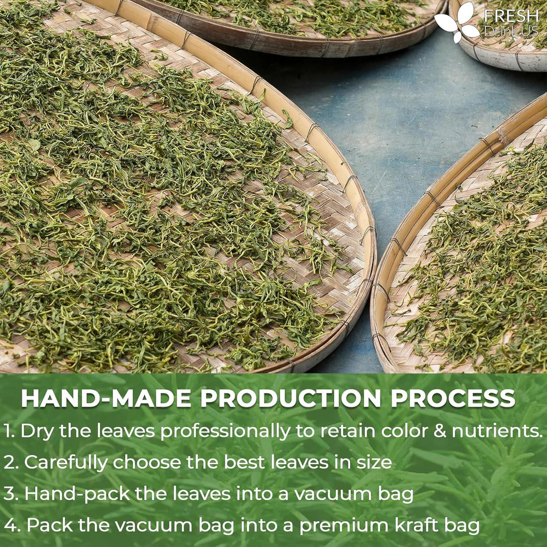 Premium Rosemary Leaves, Tea Bags, Powder, 100% Natural & Pure from Dried Rosemary Leaves, No Additives, No Caffeine, Vegan. Dried Rosemary Herb, Perfect for Seasoning, Spice Blends for Grilling & Cooking - FreshDrinkUS - Natural and Premium Herbal Tea