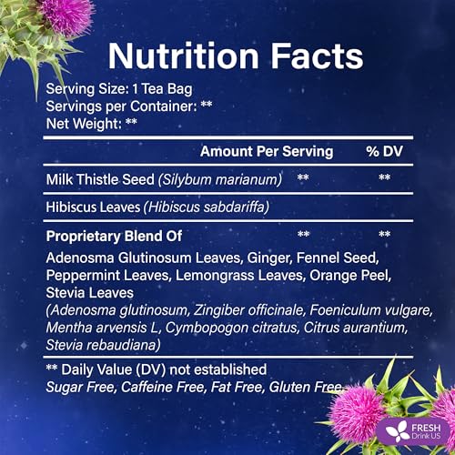 Premium Liver Detox Tea Bags | 135 Count | Eco-Conscious Corn Fiber Tea Bags | Ayurvedic Stomach Relief & Liver Support | Vegan, Caffeine Free, Kosher