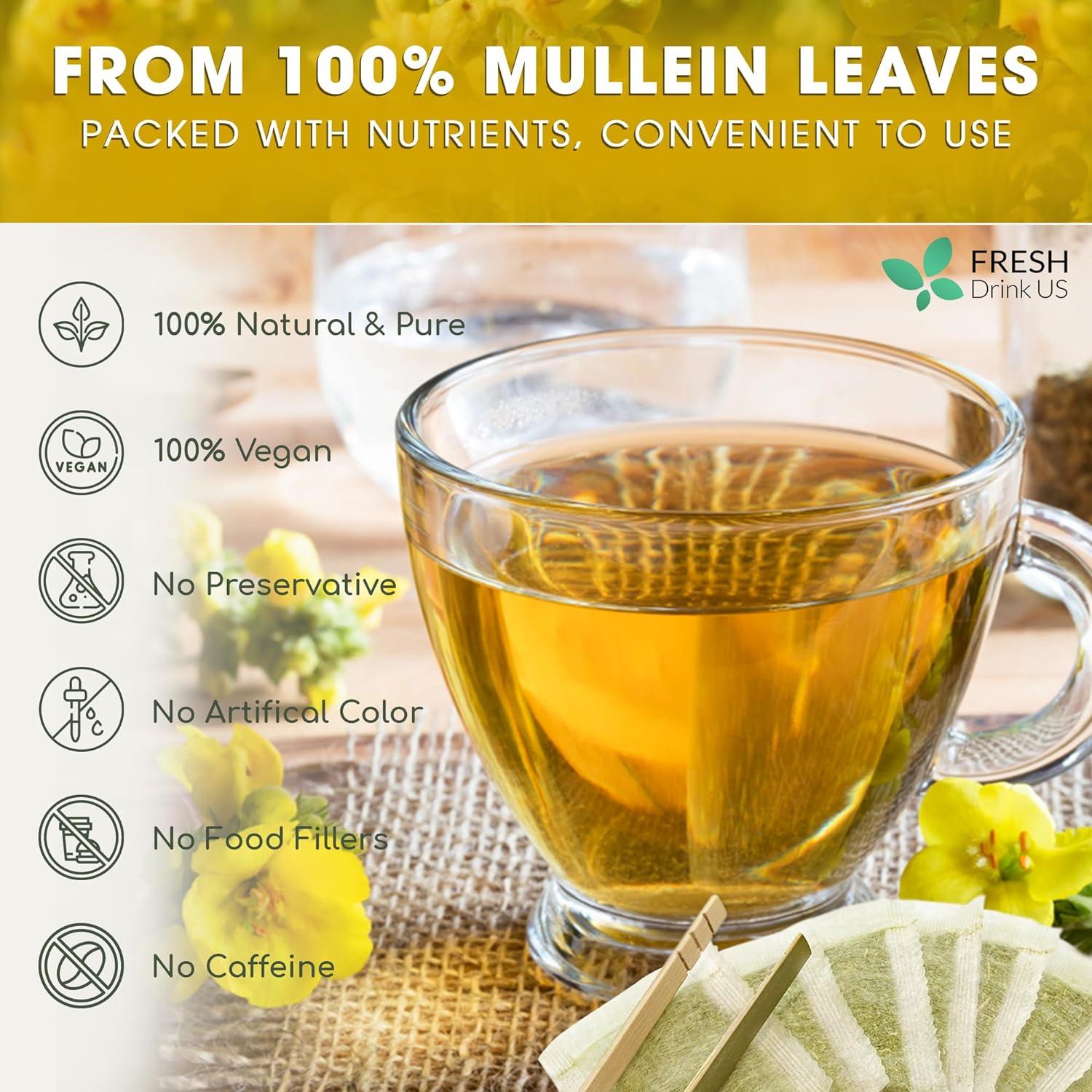 Mullein Leaf Bulk Mullein Leaf Cut & Sifted Tea – 2 Oz Bulk Herb ...